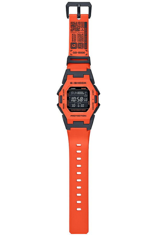 G-SHOCK GD-B500シリーズ オレンジ GD-B500FL-4JF メンズ レディース