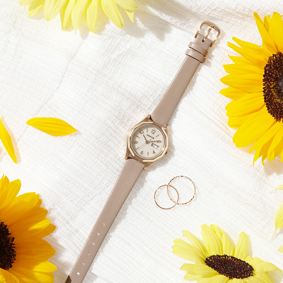 シチズン ウィッカ 多角形ベゼル KH3-525-90 レディース ソーラー