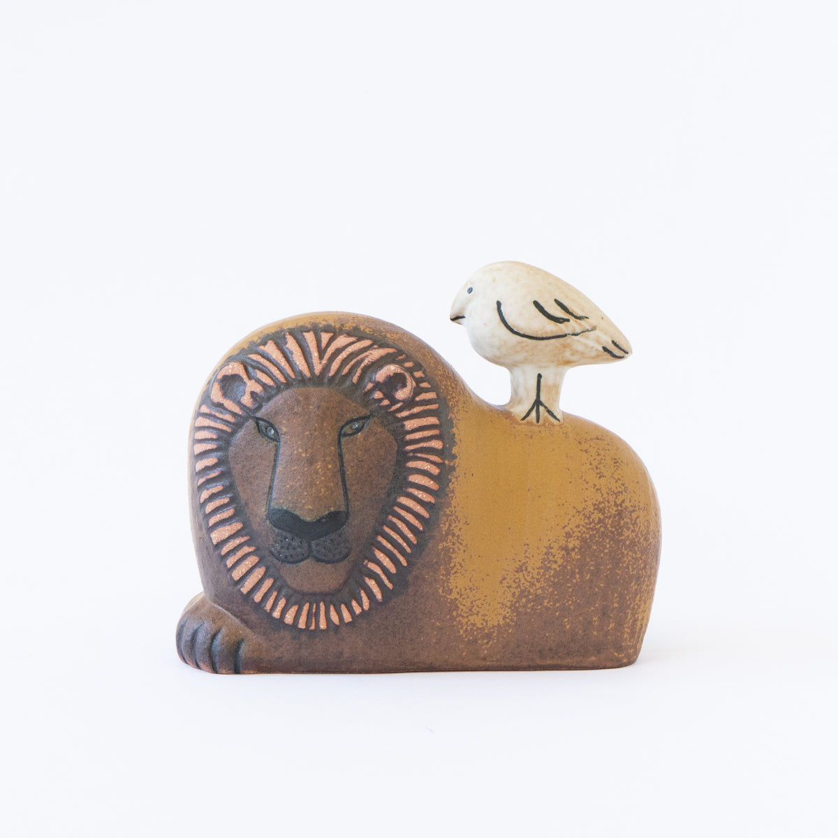 ライオンと鳥