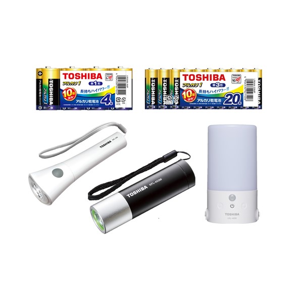 東芝 照らす！ 防災セット KFL-403M(K)set: 家電商品｜東芝ライフ
