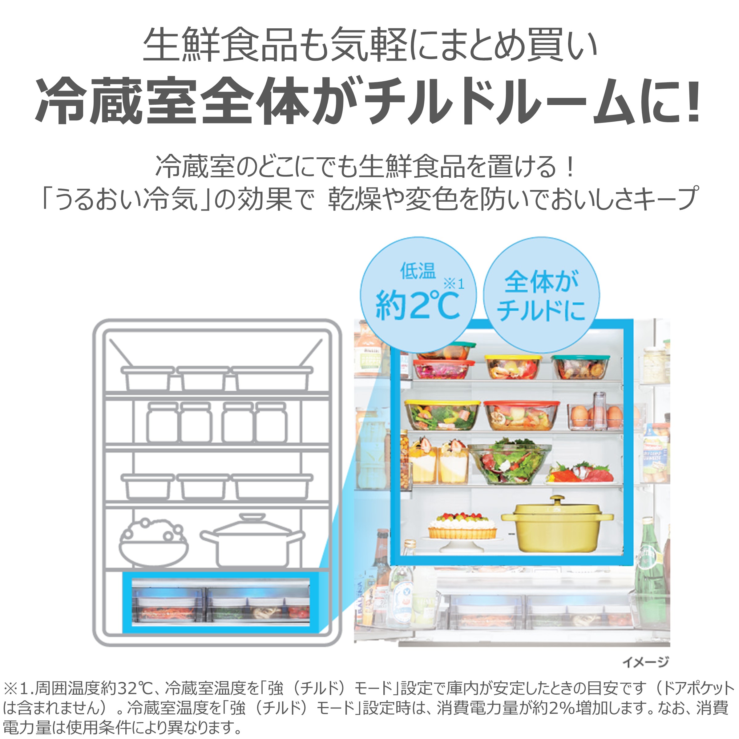 6ドア冷凍冷蔵庫 VEGETA GR-A640XFS(XK)((XK)オブシディアンブラック