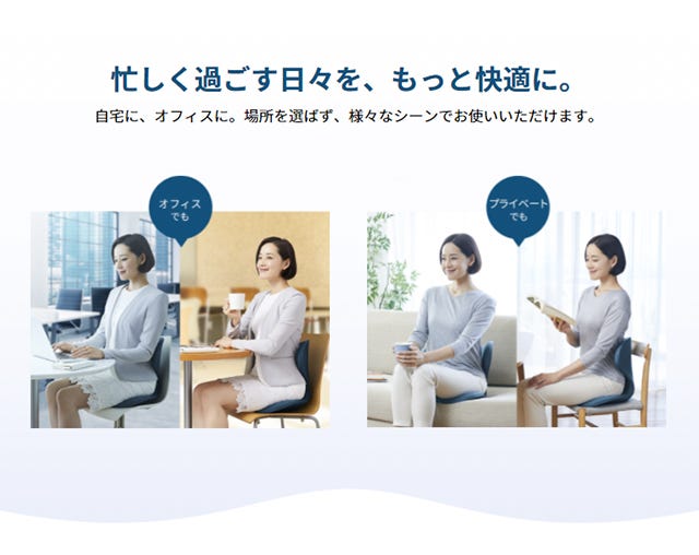 MTG スタイルスマート ブラウン (1個) 椅子 座椅子 イス クッション