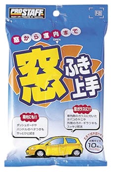 プロスタッフ 窓ふき上手 F-33 (10枚) ガラスクリーナー 車掃除用品-日用品