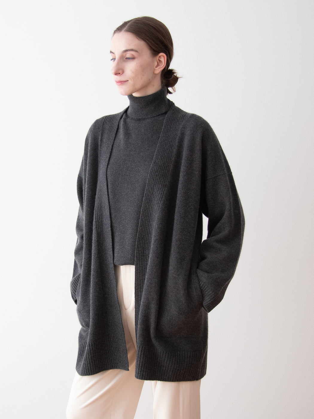 日本製】ベビーカシミヤ100% ミドルミドルゲージ ボックス