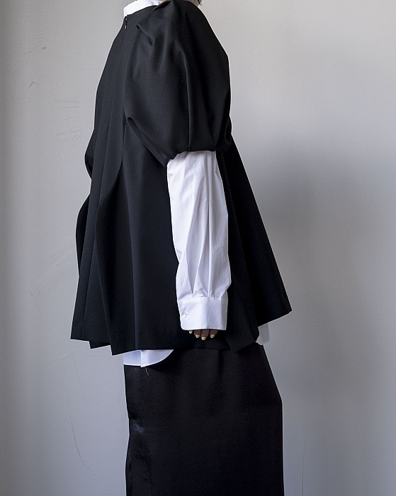 VONIQUE / ENFOLD/ASYMMETRY VOLUME-SLEEVE PULLOVER