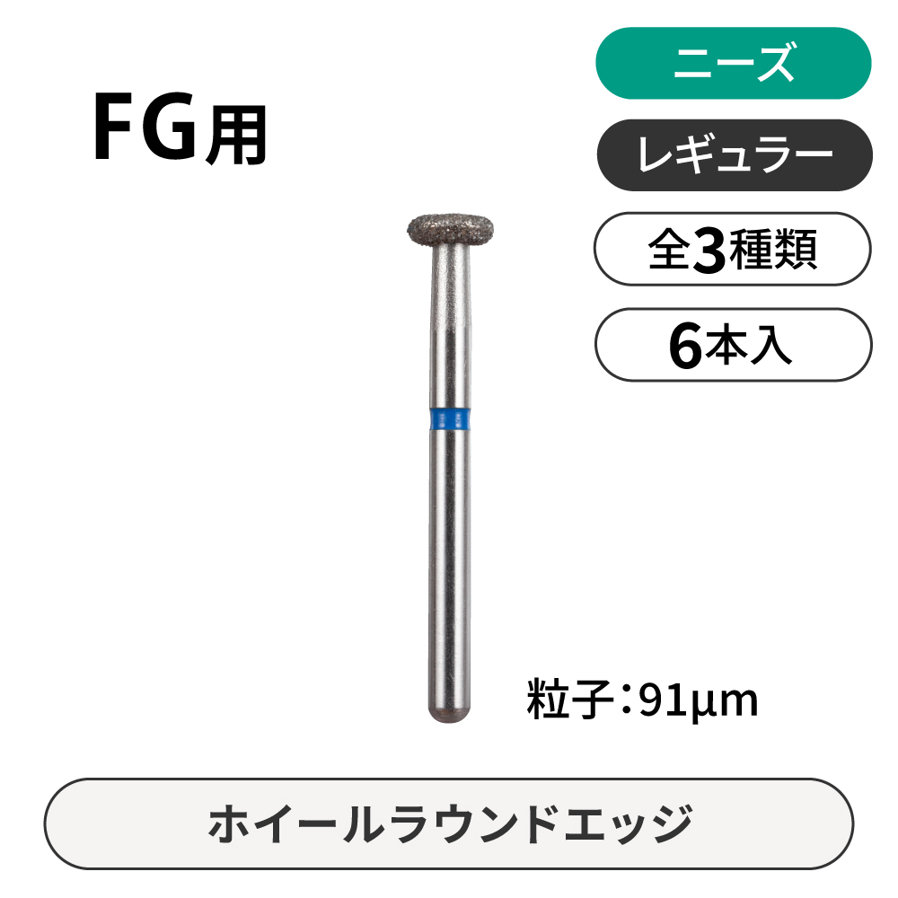 ニーズ FG用ダイヤモンドバー レギュラー ホイールラウンドエッジ