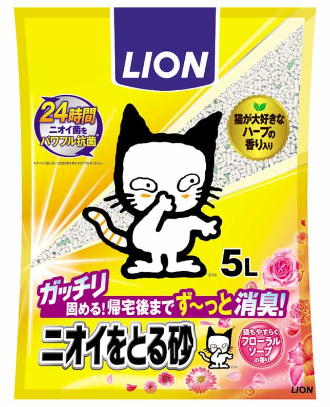 ライオン ニオイをとる砂フローラルソープの香り 5L（4903351002029