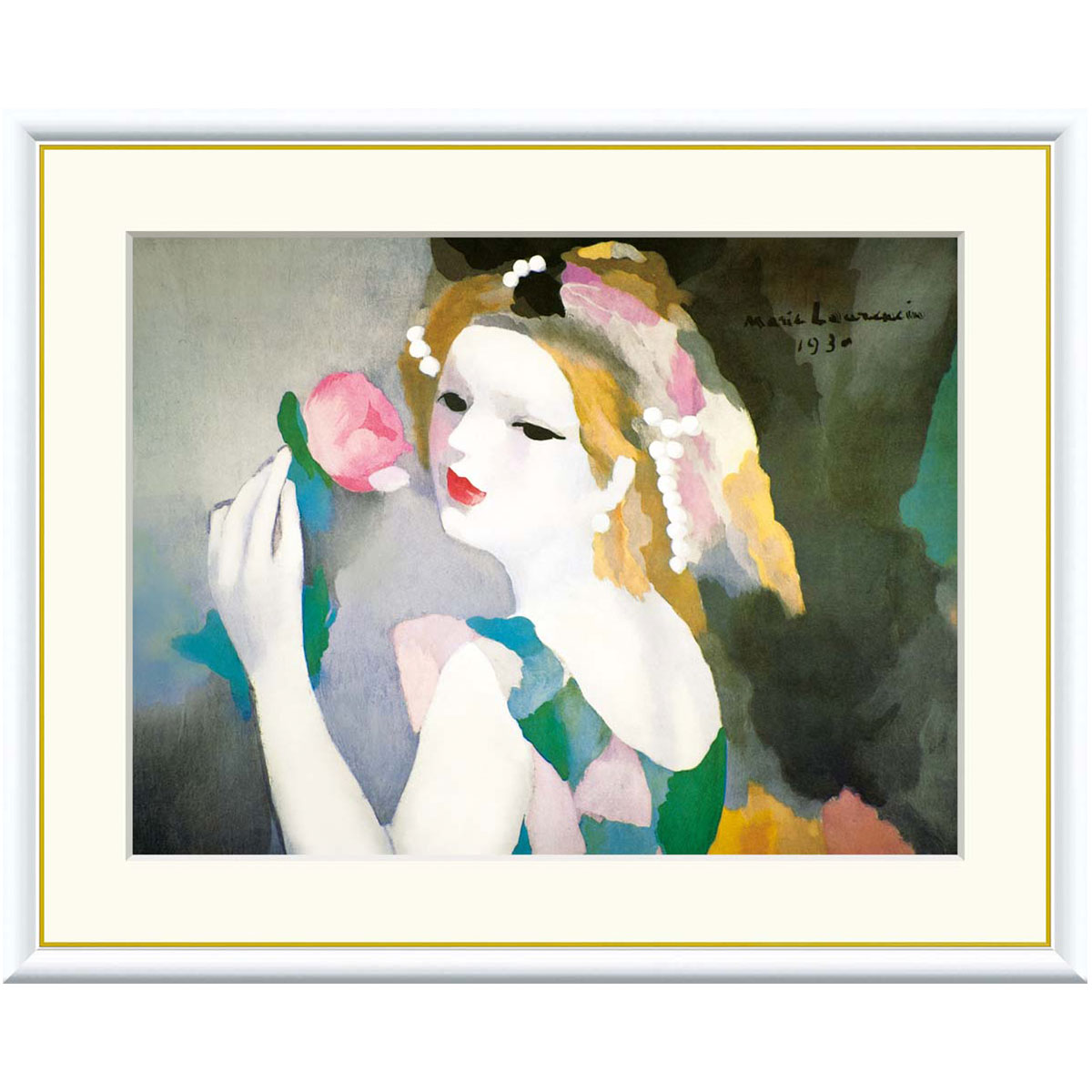 楽天市場】絵画 世界の名画 バラの女 マリー・ローランサン 額入り