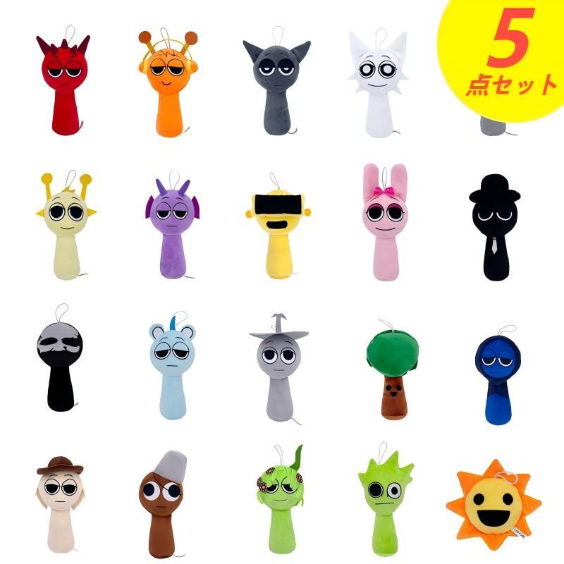 楽天市場】Sprunki incredibox スプランキー ぬいぐるみ 15点セット