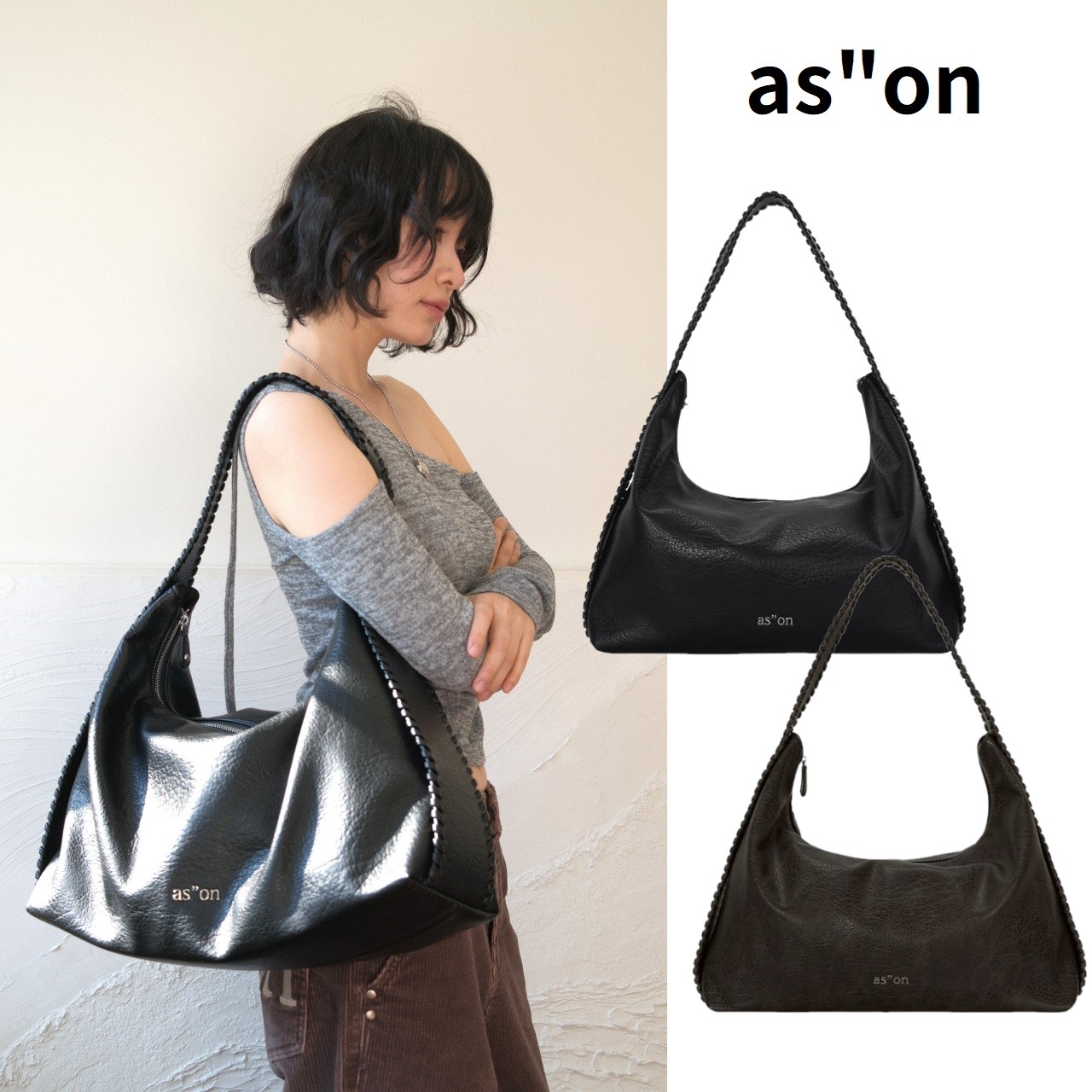 楽天市場】as”on アズオン ショルダーバッグ BONITA BIG BAG カバン 鞄