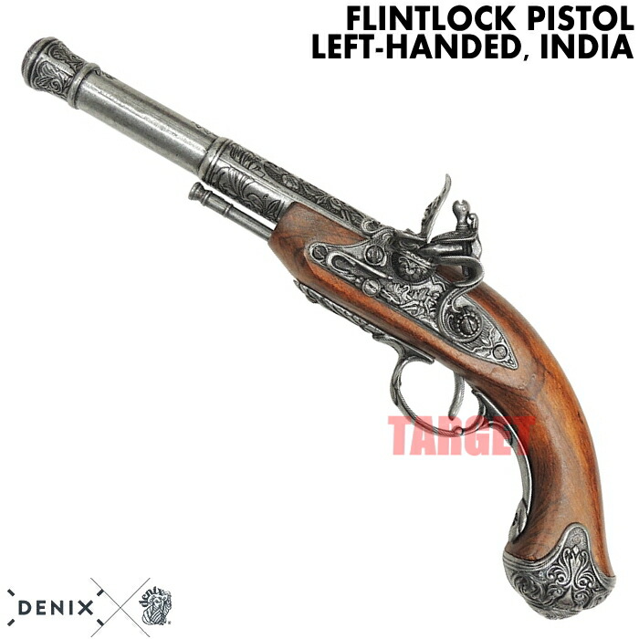 楽天市場】☆DENIX フリントロックピストル 左手用 ゴールド 1129/L