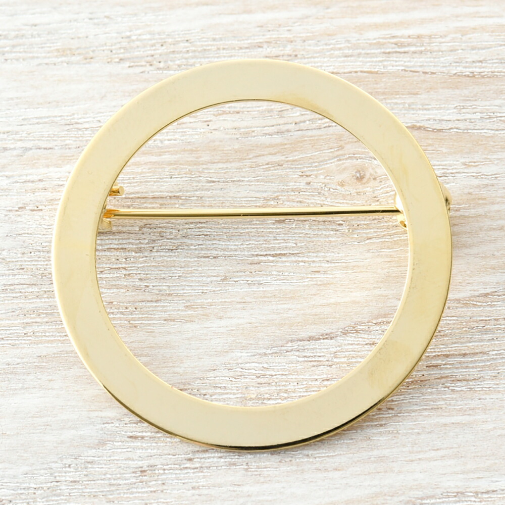 楽天市場】国産 ブローチ金具 メタルリング型 ゴールド : X-SENSE
