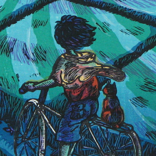 楽天市場】風鈴丸 額付き木版画 うたたね森 2000年 : ベルセーブ