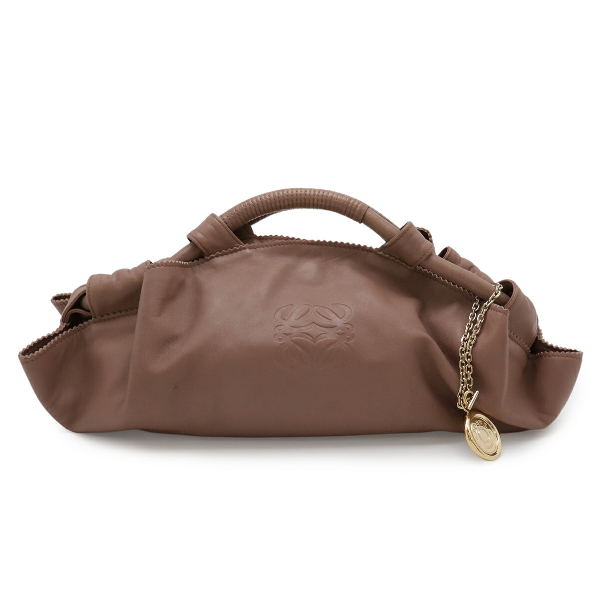 楽天市場】ロエベ ナッパアイレ メタリック グレー系 ハンドバッグ