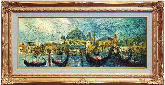 楽天市場】渡部ひでき 「 ベニス 」 油絵 ・ 油彩画 F6 ( 6号 ) : 内田画廊