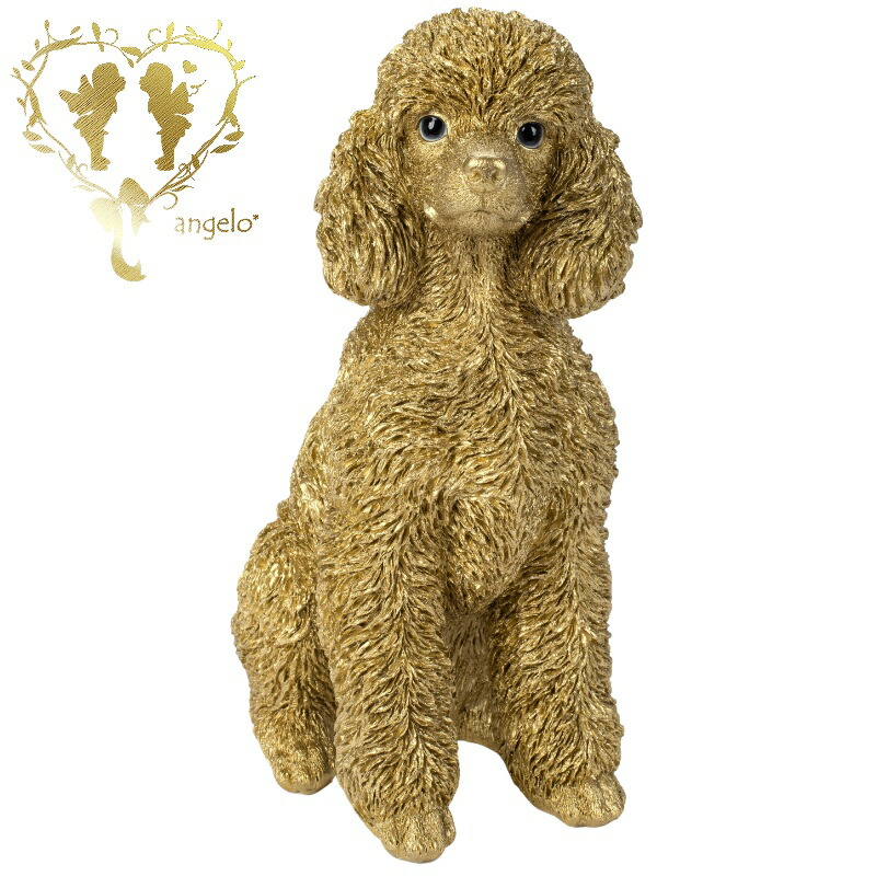 楽天市場】プードルの置物 大 Lサイズ(sz-191) ピンク プードル