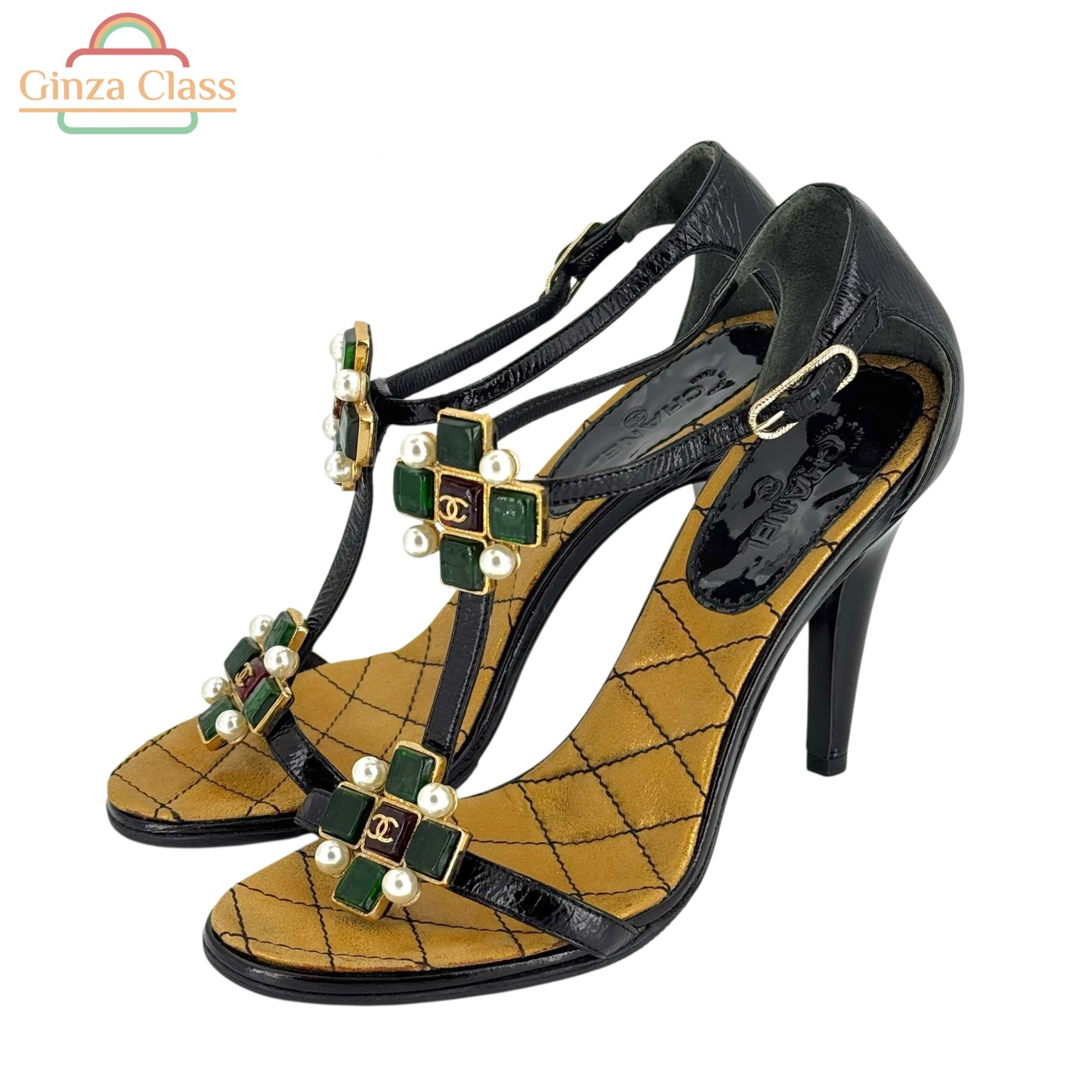 楽天市場】【新品】 シャネル サンダル チェーンモチーフ ココマーク