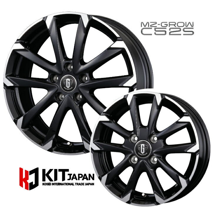 楽天市場】15×6.0J インセット +43 5-100 新品 ホイール 4本KIT ケイ