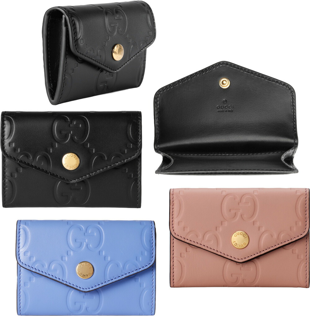 楽天市場】GUCCI グッチ ダブルGロゴ二つ折り名刺入れプチマーモント