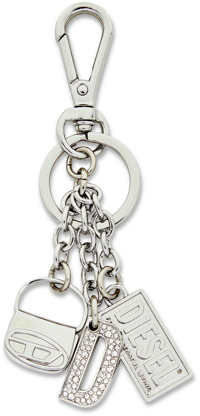 楽天市場】DIESEL ディーゼル キーリングシルバーカラビナフック