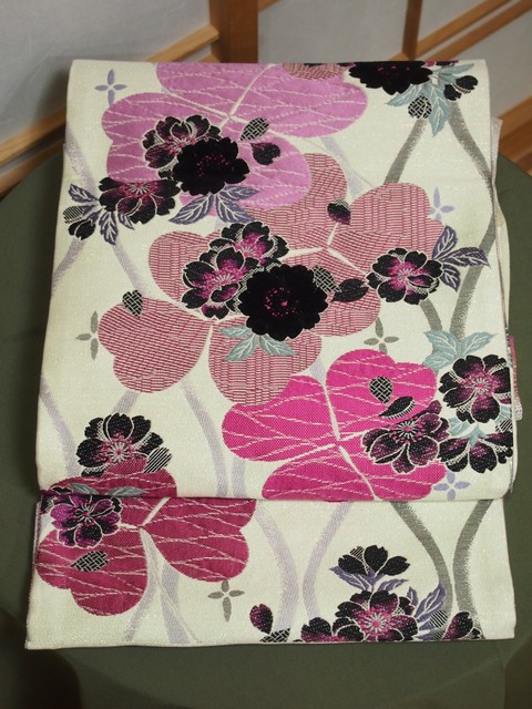 楽天市場】山口美術織物謹製 唐織礼装用袋帯 六通柄 献上春菊文【袋帯