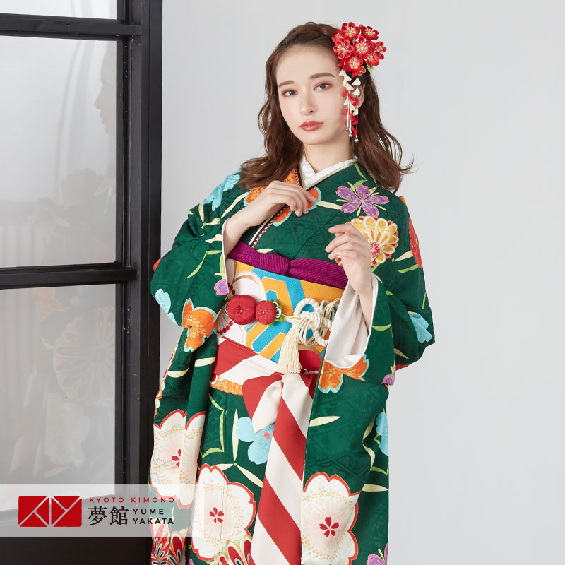 楽天市場】成人式早割クーポン10％オフ【振袖 レンタル】RS1902 正絹