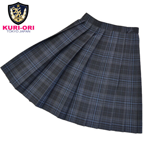 楽天市場】冬制服スカート【グレー×黒・水色タータンチェック
