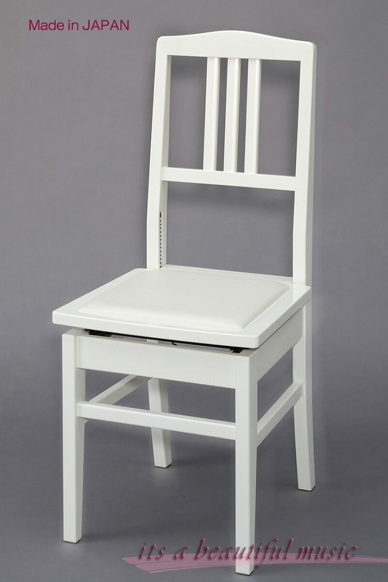 楽天市場】【its】背付きピアノ椅子 イトーシンNo.5（黒つや・黒座面