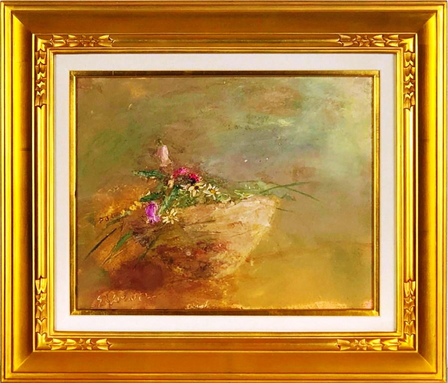 楽天市場】奈知安太郎 「花」 油彩4号 : 小野画廊