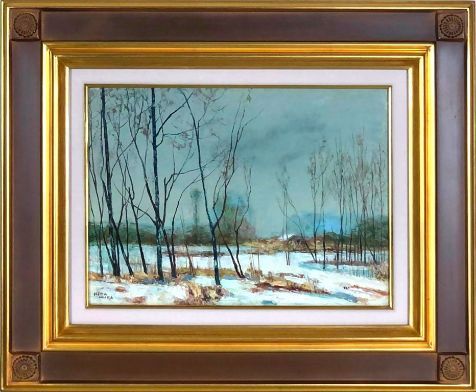 楽天市場】北村 巌 「武蔵野」 油彩8号 : 小野画廊