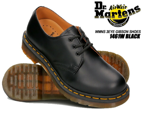 楽天市場】Dr.Martens 1461 QUAD SQUARED POLISHED SMOOTH BLACK