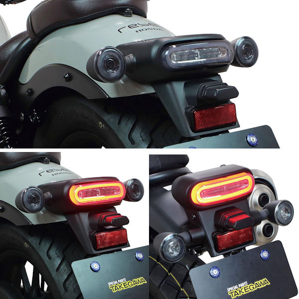 楽天市場】レブル CL250/500 GB350S LED テールランプキット スモーク