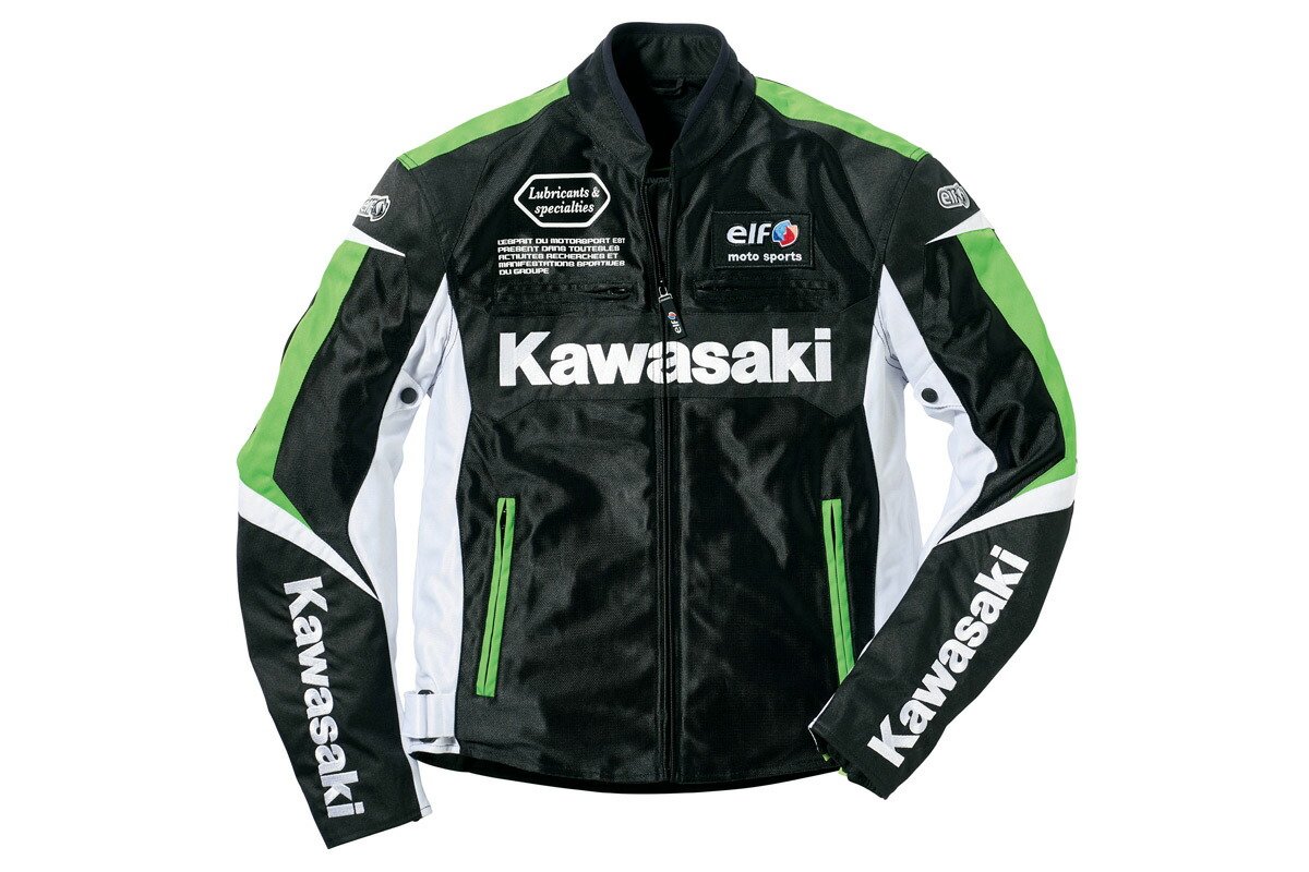 楽天市場】Kawasaki カワサキ カワサキ×elf ライディングメッシュ