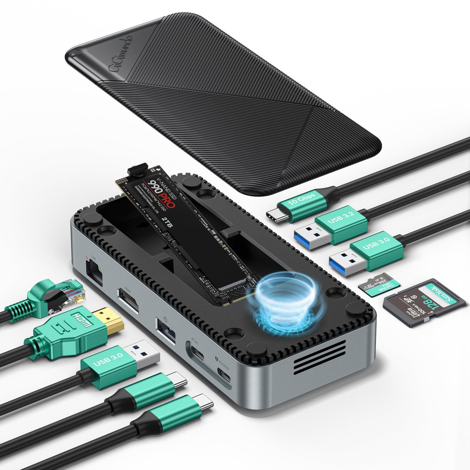 楽天市場】【送料無料】GiGimundo 10-in-1 M.2 SSD 外付けケース