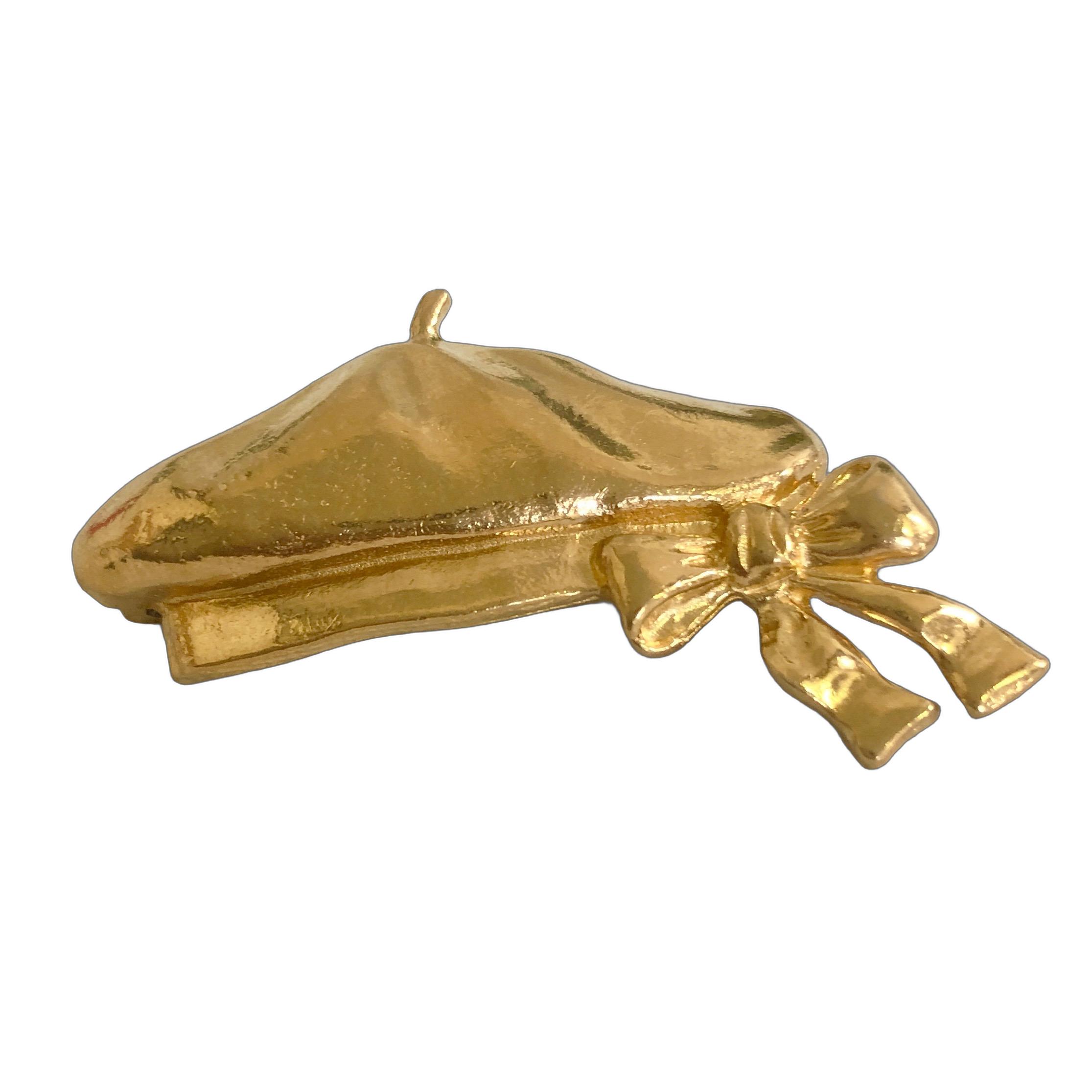 楽天市場】シャネル 麦わら帽子 リボン モチーフ ブローチ ゴールド