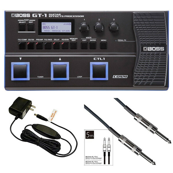 楽天市場】BOSS マルチエフェクター GT-1 + 純正アダプター +