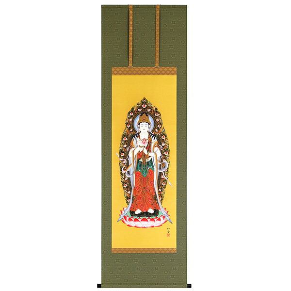 美品 掛け軸 国井柳甫作 金地 鷹に梅図 共箱 太巻き付 縁起物 厄除け