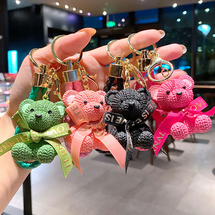 楽天市場】キーホルダー 韓国雑貨 かわいい キーチェーン テディベア