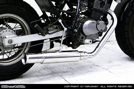 楽天市場】バンバン200（VANVAN）キャブ車 100Φ砲弾ステンレスマフラー