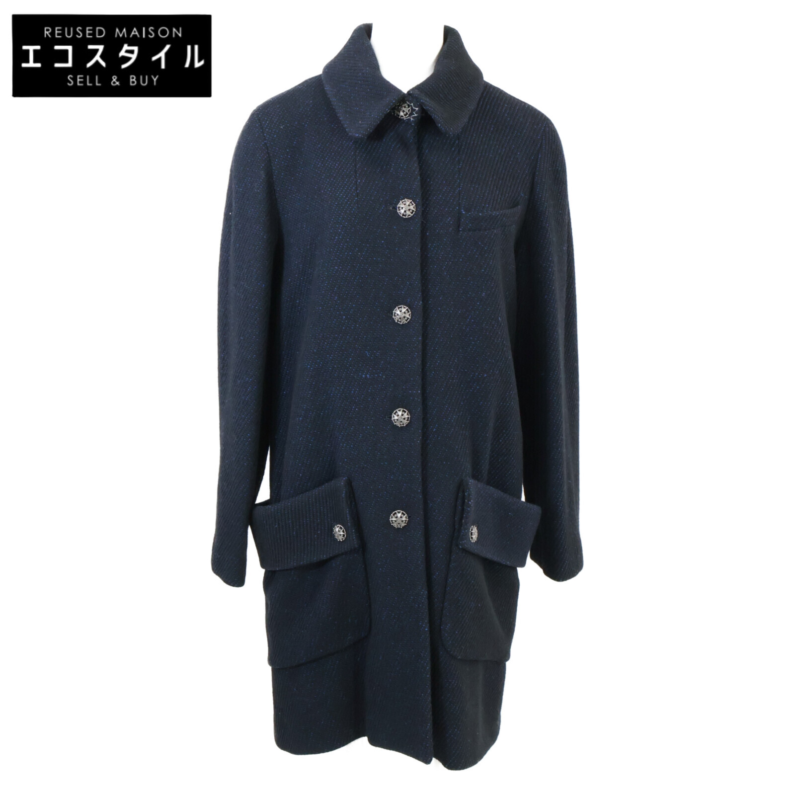 楽天市場】シャネル CHANEL ココマークボタン ロング コート 96A