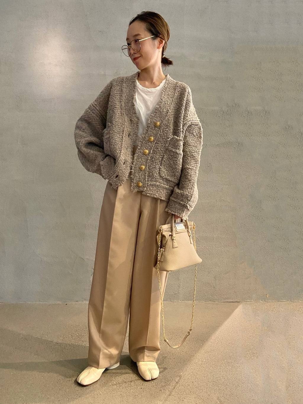 SALE／30%OFF】Curensology ツイーディヤーンニットカーディガン