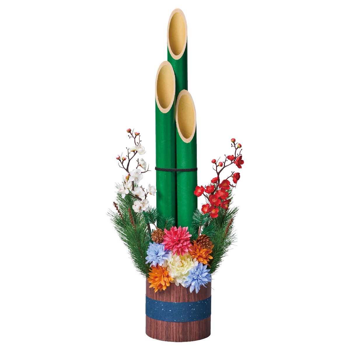 楽天市場】【天然竹使用】彩竹門松 高さ120cm 1台伝統的なしつらえで