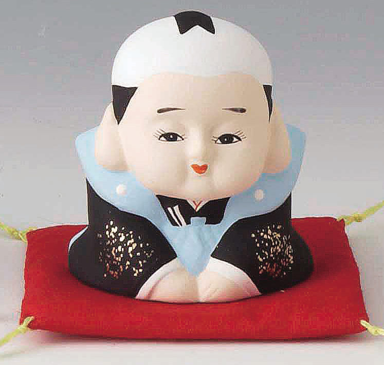 楽天市場】福助 置物 小 【おじぎ/日本製】【縁起物/陶器/記念品