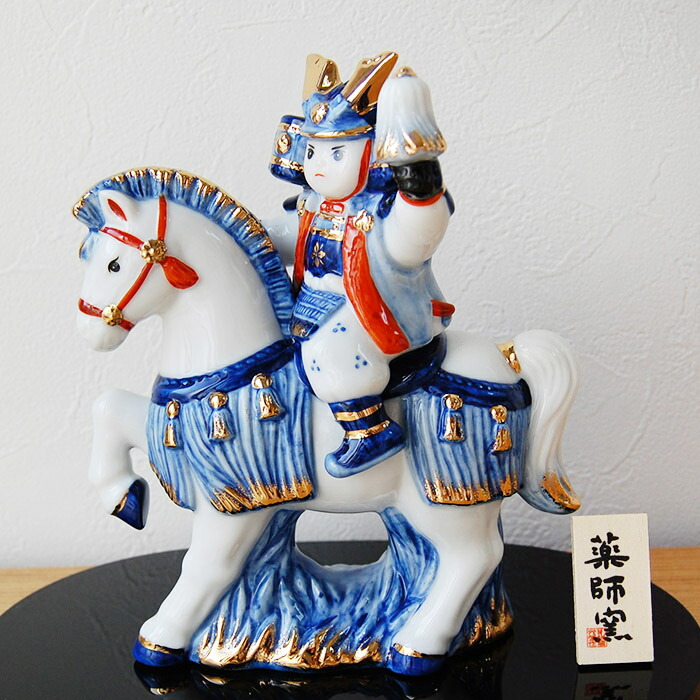 楽天市場】染錦出世兜（尚武・大） 五月人形 薬師窯 コンパクト