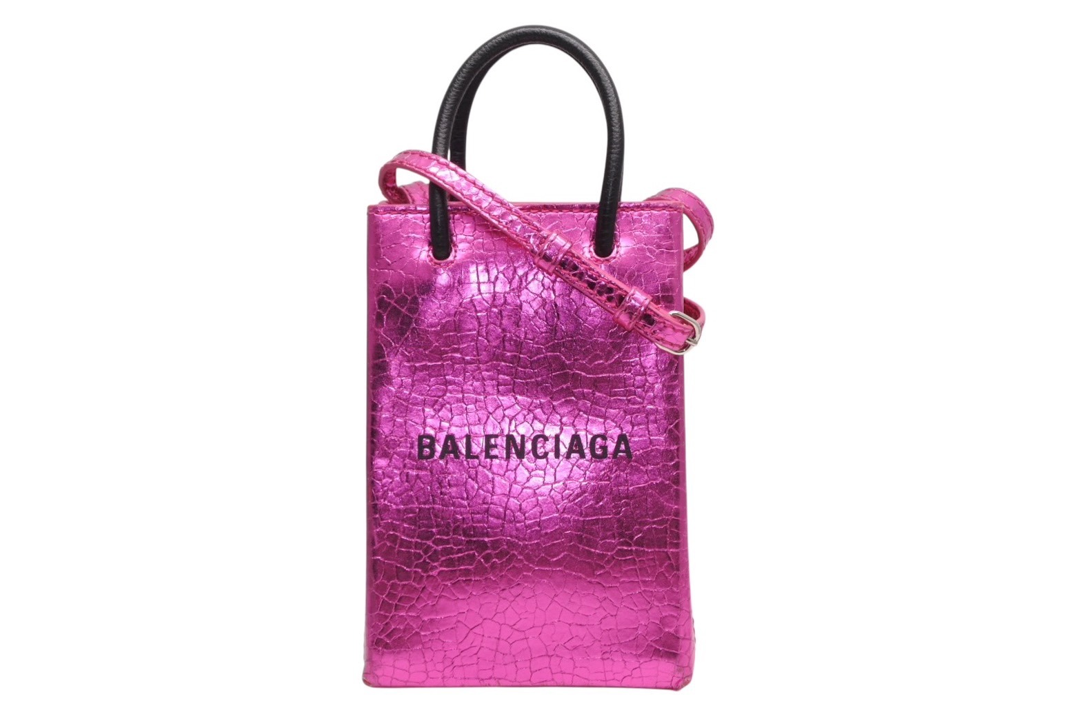 楽天市場】バレンシアガ ミニポンポン 246438-D94JT ブラック【中古