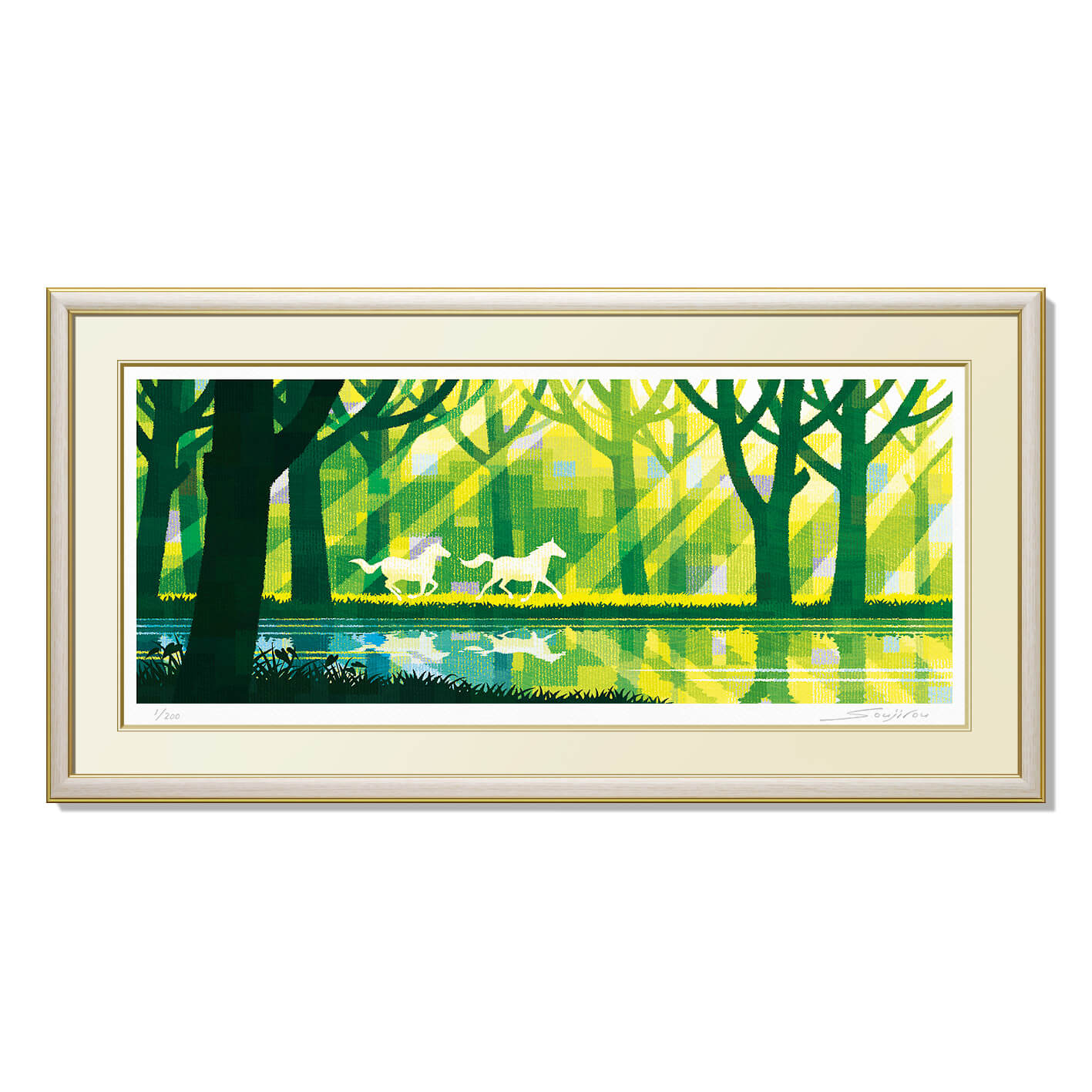 楽天市場】油彩画 松浦敬文 「水辺の城」 F6号 油絵 額入り 風景画