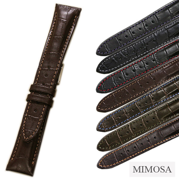 楽天市場】時計ベルト MIMOSA ミモザ AT カーフ 牛革 本革 16mm 17mm