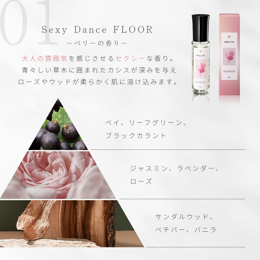 MOLTE オードトワレ 香水 選べる 4種 の 香り 男 女 兼用 各 50ml