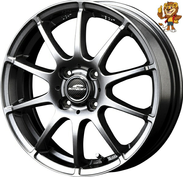 楽天市場】ホイール 14インチ 14×4.5J +43 PCD100 4穴 MID SCHNEIDER