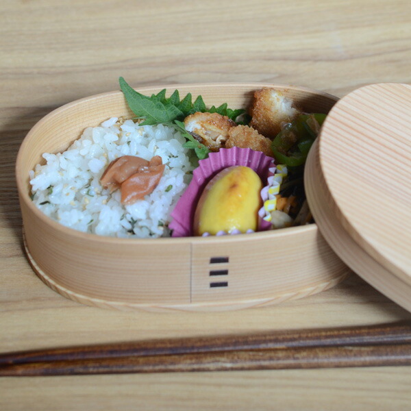 楽天市場】大館工芸社 曲げわっぱ 小判弁当 小【 秋田杉 伝統工芸 弁当